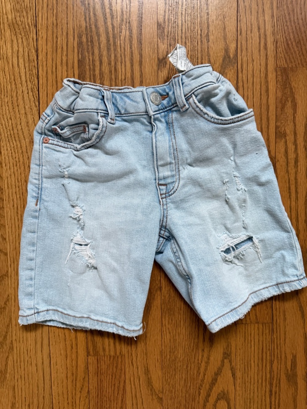 Zara boy Distressed Denim Shorts